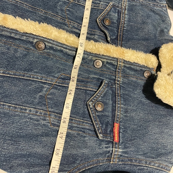 Girls ROXY JACKET! SIZE LARGE Sherpa Lined Denim Jean Jacket *FREE SHIPPING!* - Picture 10 of 11
